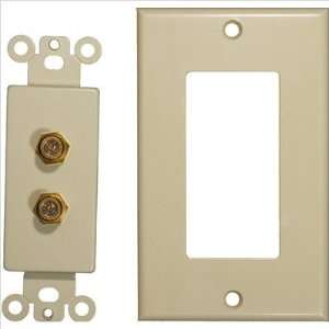   80420 Double Coax Sound System Plates in Ivory 
