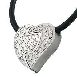 Stainless Steel His/ Her Heart Necklace  