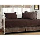 Josephine Chocolate Quilted 5pc Set Daybed Bedding
