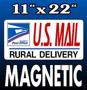 Mail Delivery Magnetic USPS Postal Carrier 11 x 22  