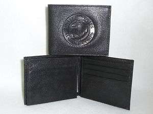 UNITED STATES MARINE CORPS Leather BiFold Wallet black  