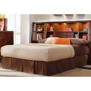   Drew Tribecca Root Beer Color Bookcase King Bed: Patio, Lawn & Garden