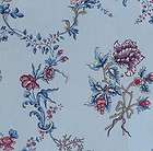 PIERRE DEUX Barbentane blue floral printed cotton new remnant France