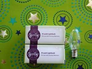 SCENTSY Light Bulbs ~ 15 WATT ~ SET OF 2 ~ PLUG IN  