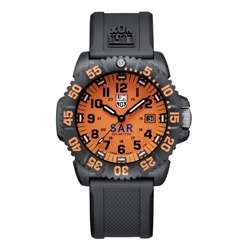 Luminox Mens Navy Colormark Orange Dial Watch  