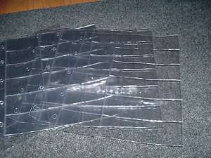 10) T206 Tobacco Plastic Sheets 12 Pocket side style holds thicker 