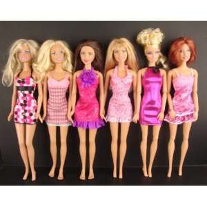 Fantastic Pretty Set of 6 Doll Outfits Includes 6 Pcs of Clothing 