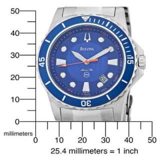 Bulova 98B130 Mens Marine Star Blue Dial Bracelet Watch  