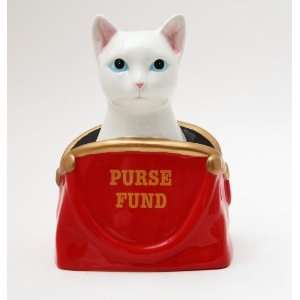   In Purse Fund Purr Money Bank Saving With Style 8 Tall Toys & Games