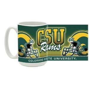 : Colorado State University 15 oz Ceramic Coffee Mug   Rams Football 