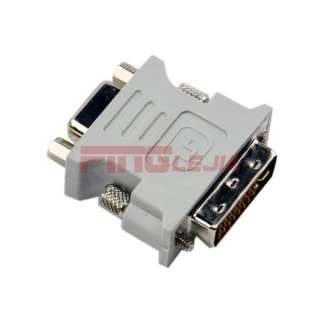 New DVI I Male 24+5 Pin to VGA Female Video Converter Adapter Plug for 