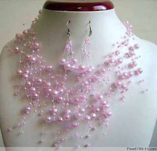 Wholesale 60Strands Colors Plastic Bead Necklaces  