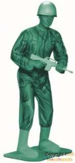  Adult Green Army Man Toy Costume Clothing