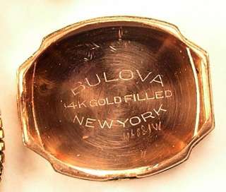 Watch Boliva 17J Vintage New York Box 1940s Gold Filled  