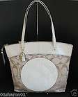 Coach Laura Signature Tote Light Blue Pool F18335 NWT $298 MSRP BRAND 