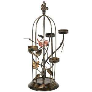 Metal Bird Cage with Birds Candleholder: Home & Kitchen