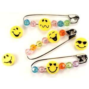    Smiley Face Bead Swaps, Makes 24 Pins: Arts, Crafts & Sewing