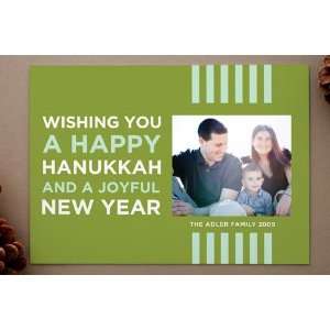   Bold Stripes Hanukkah Photo Cards by The Social Ty 