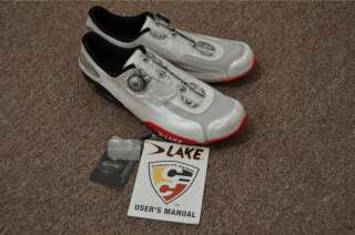 Lake CX401 shoes Speedplay 46 12 white   heat moldable carbon  