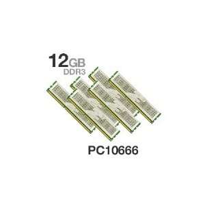   DDR3 PC3 10666 12GB Platinum Low Voltage Triple Channel Memory Kit