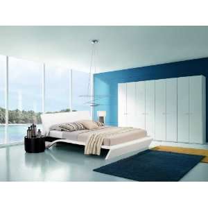  Orca Queen Contemporary Platform Bed with Lights: Home & Kitchen