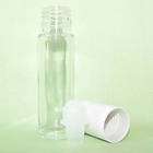 20 empty glass roll on bottles wholesale   1/8 oz. with Inserts 