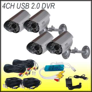   CCTV Audio IR Security Camera USB 2.0 DVR CCTV Surveillance System b9h