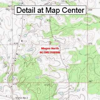   Map   Magee North, Mississippi (Folded/Waterproof)