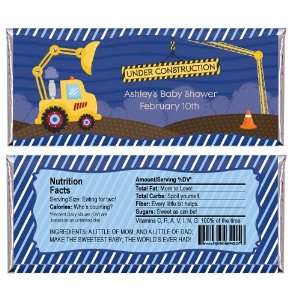  Construction Truck   Personalized Candy Bar Wrapper Baby 
