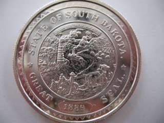   DAKOTA STATE SEAL BULLION COIN  BUFFALO .999 FINE SILVER + GOLD  