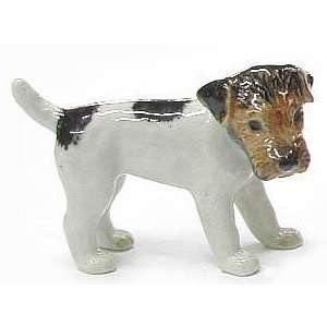  Wire Hair Fox Terrier DOG Puppy NEW MINIATURE Porcelain 