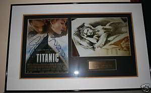 TITANIC DiCaprio Winslett Movie Display Autographed  