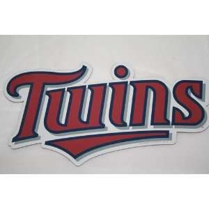  Minnesota Twins Team Name MLB Car Magnet: Sports 