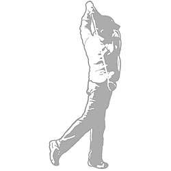 Golfer Sudden Shadows Wall Decal  Overstock
