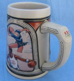 1992 USA Olympic Team Budweiser Beer Stein Mug Cup Winter Summer Dream 