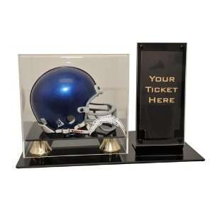  San Diego Chargers Mini Helmet and Ticket Display Case: Sports 