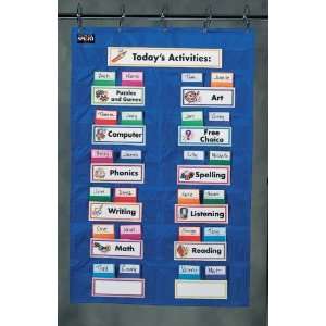  School Smart Learning Center Pocket Chart   27 x 42 Inches 