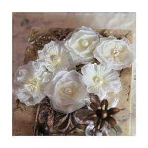 Prima Flowers Annette Fabric Flowers French Silk 6/Pkg; 3 Items/Order 