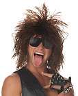 Brown Heavy Metal Rocker Dude Rock 80s Wig Costume