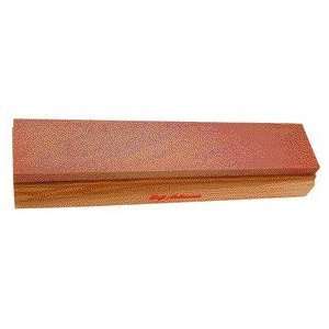 Soft Arkansas Whetstone 10 inches by 1 5/8 inches on a wood block 