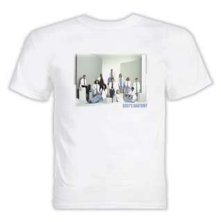 Greys Anatomy Tv Show Group Shot White T Shirt  