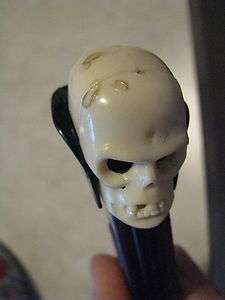 Vintage PEZ candy Dispenser Skeleton Skull No Feet  