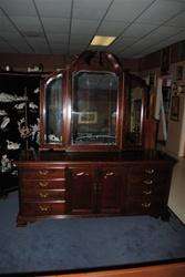 Solid Cherry Thomasville Dresser with Mounted Mirror  