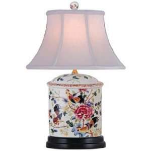  Famille Rose Oval Porcelain Table Lamp: Home Improvement