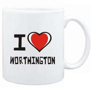  Mug White I love Worthington  Usa Cities Sports 