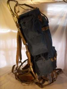   External Frame Backpack Rare Hip Belt Free standing camping hiking