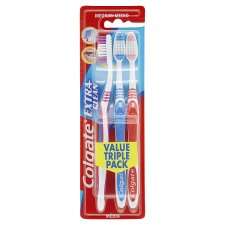 Colgate Toothbrush Extra Clean 3 Pack   Groceries   Tesco Groceries