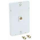  outlet ivory ivory phone wall jack for wall mount phones 4 conductor 