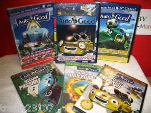 Auto B Good CARS Half Set 6 DVD Bundle BRAND NEW 698368119290  
