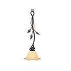 Vaxcel Vine Mini Pendant in Oil Shale with Amber Flake Glass
